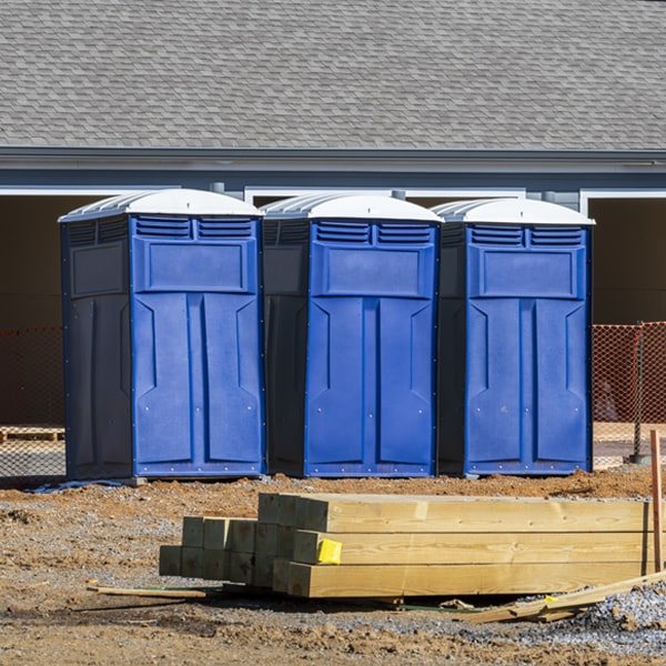 is there a specific order in which to place multiple porta potties in Milford